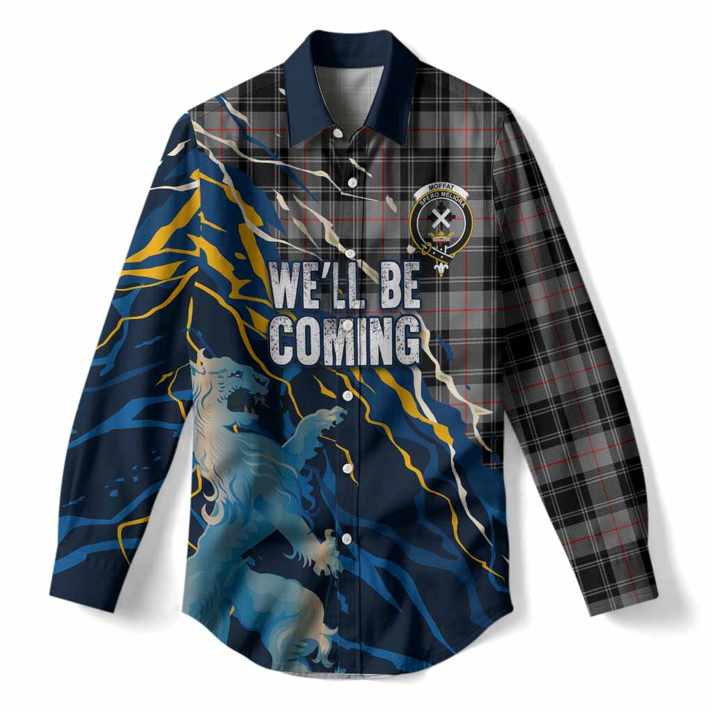 Moffat Scotland Tartan Women Casual Shirt WC2026 Football - We'll Be Coming