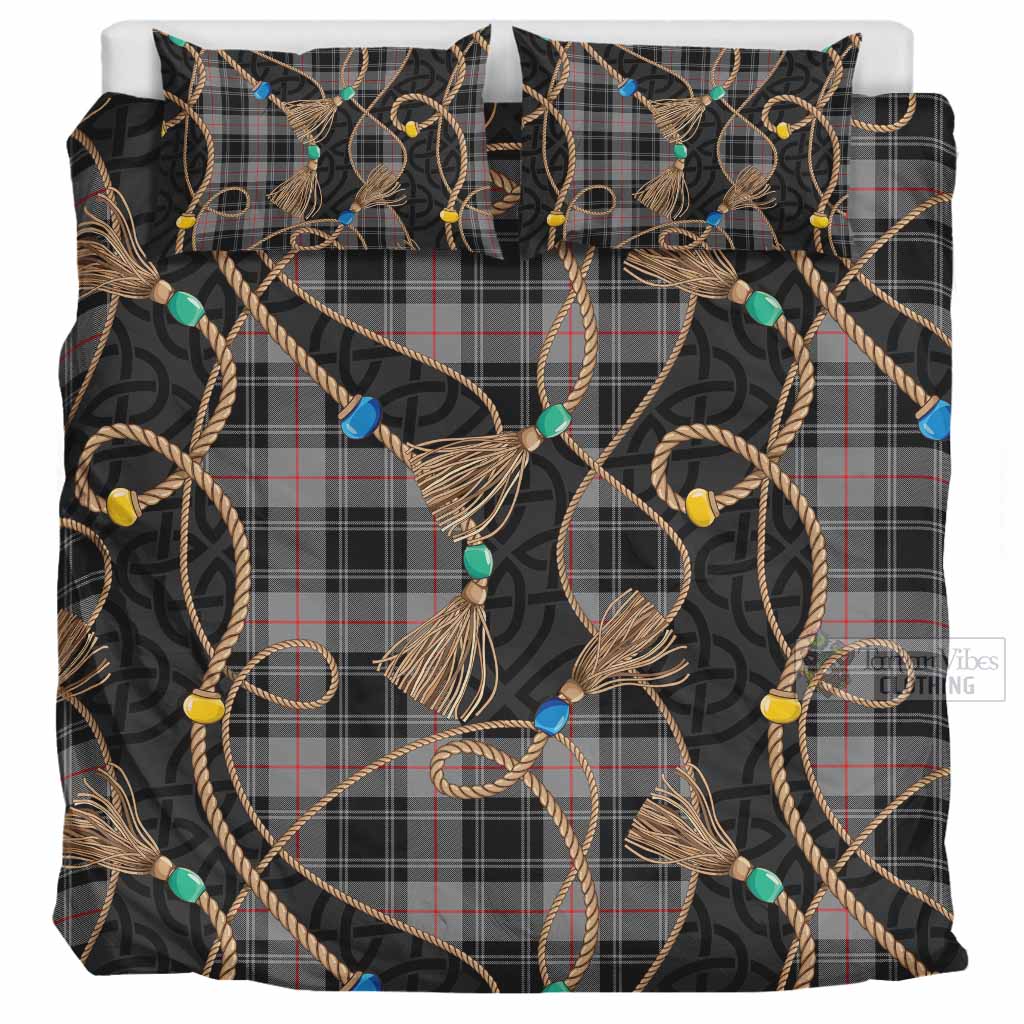 Moffat Scottish Tartan Twisted Ropes Stylized Bedding Set UK Bedding Set UK Super King 104*94 inch - Tartan Vibes Clothing