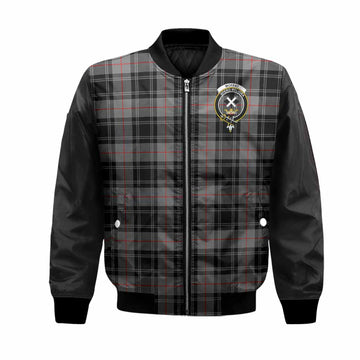 Moffat Tartan Accent Bomber Jacket with Family Crest