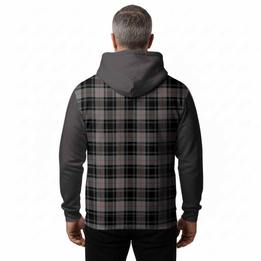 Moffat Tartan Accent Hoodie with Family Crest
