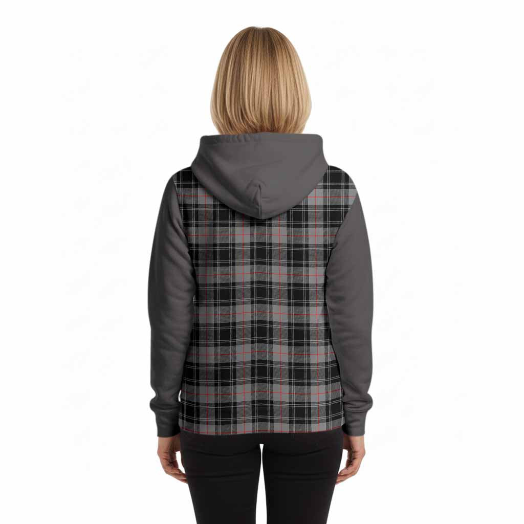 Moffat Tartan Accent Hoodie with Family Crest