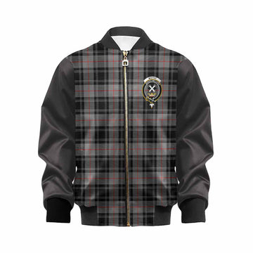 Moffat Tartan Accent Kid Bomber Jacket with Family Crest