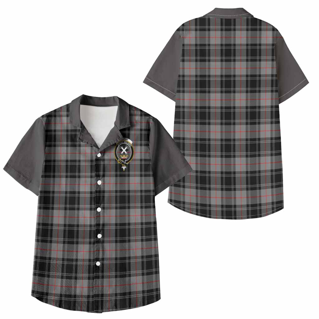 Moffat Tartan Accent Kid Hawaiian Shirt with Family Crest