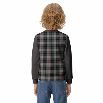 Moffat Tartan Accent Kid Knitted Sweatshirt with Family Crest