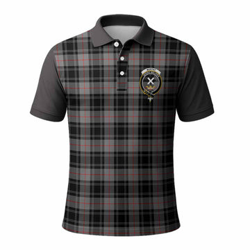 Moffat Tartan Accent Polo Shirt with Family Crest