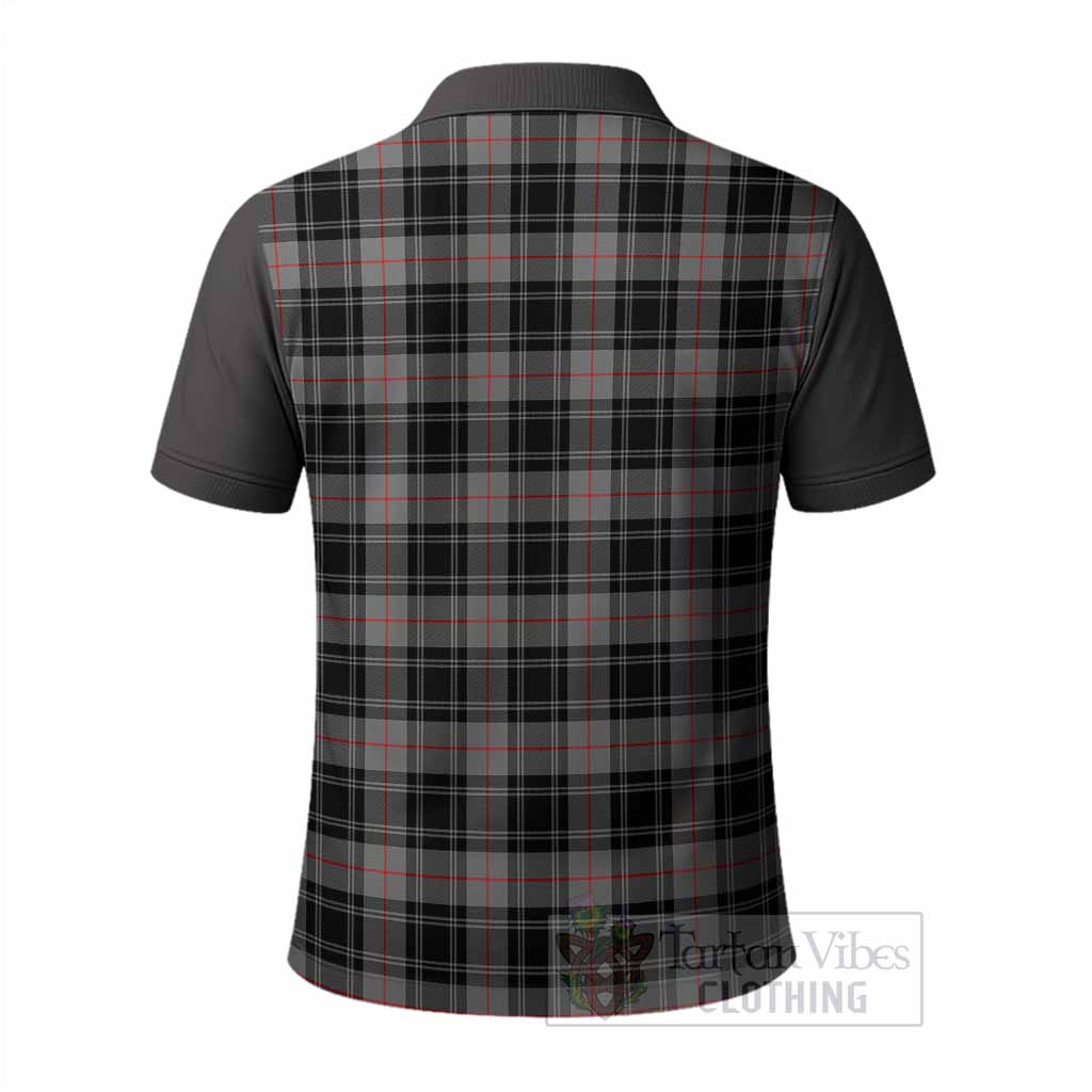 Moffat Tartan Accent Polo Shirt with Family Crest