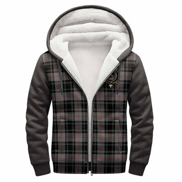 Moffat Tartan Accent Sherpa Hoodie with Family Crest