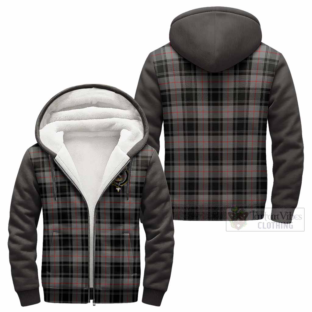 Moffat Tartan Accent Sherpa Hoodie with Family Crest