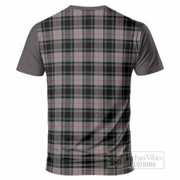 Moffat Tartan Accent T-Shirt with Family Crest