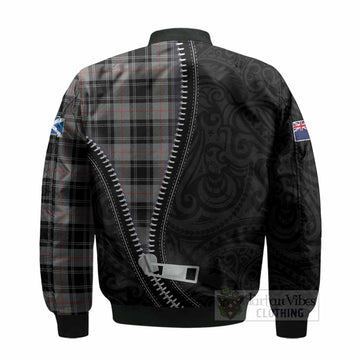 Moffat Tartan Bomber Jacket New Zealand Pattern Unique Zipper Stylized