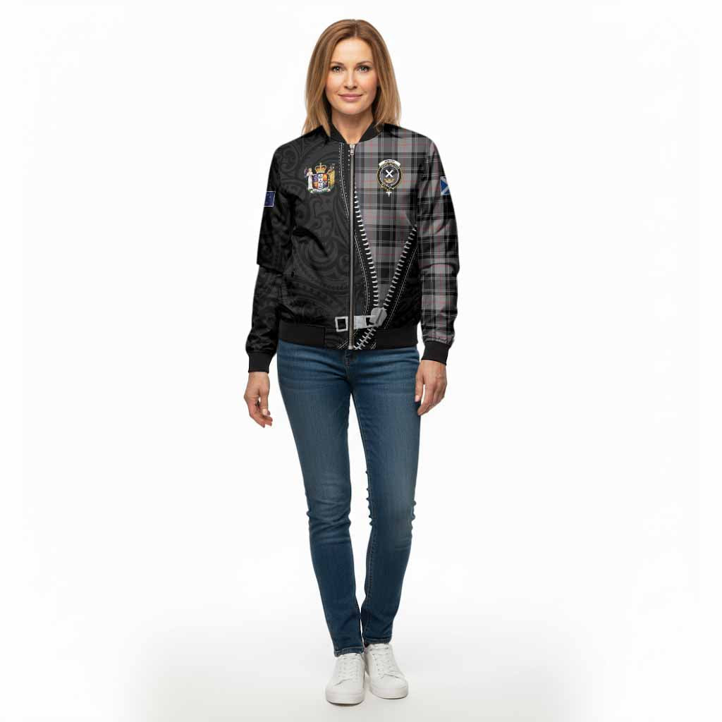 Moffat Tartan Bomber Jacket New Zealand Pattern Unique Zipper Stylized