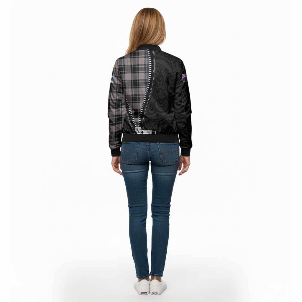 Moffat Tartan Bomber Jacket New Zealand Pattern Unique Zipper Stylized