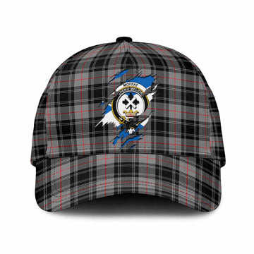 Moffat Tartan Classic Cap with Family Crest In Me Style
