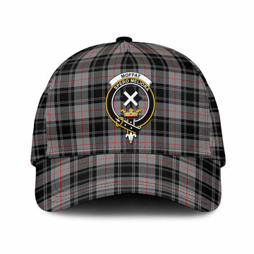 Moffat Tartan Classic Cap with Family Crest