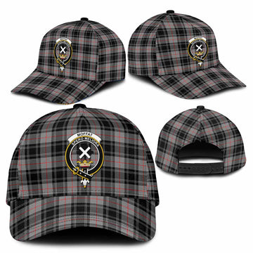 Moffat Tartan Classic Cap with Family Crest