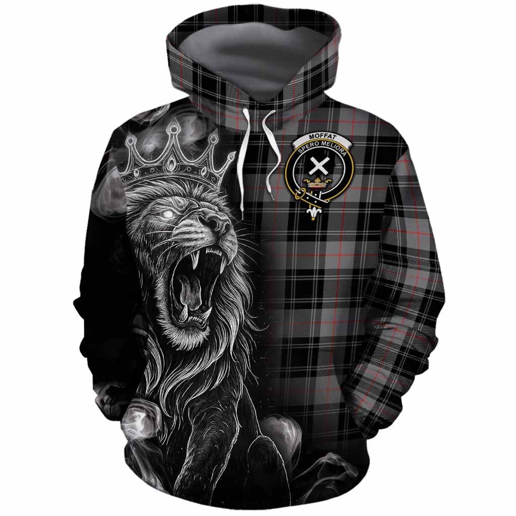 Moffat Tartan Cotton Hoodie Roaring Lion Heritage