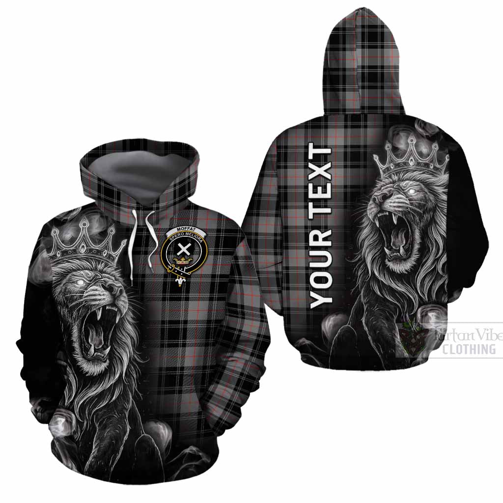 Moffat Tartan Cotton Hoodie Roaring Lion Heritage