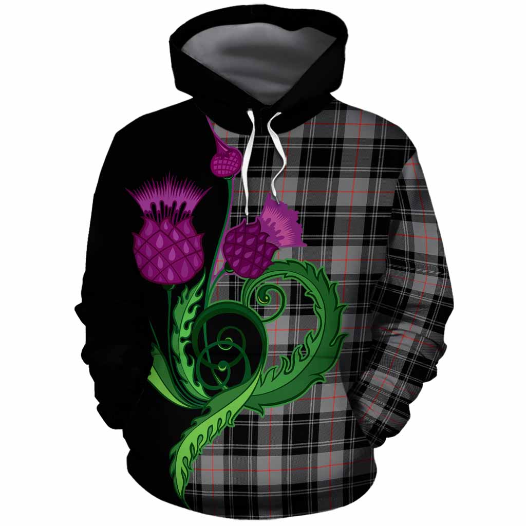 Moffat Tartan Cotton Hoodie Traditional Scottish Thistle