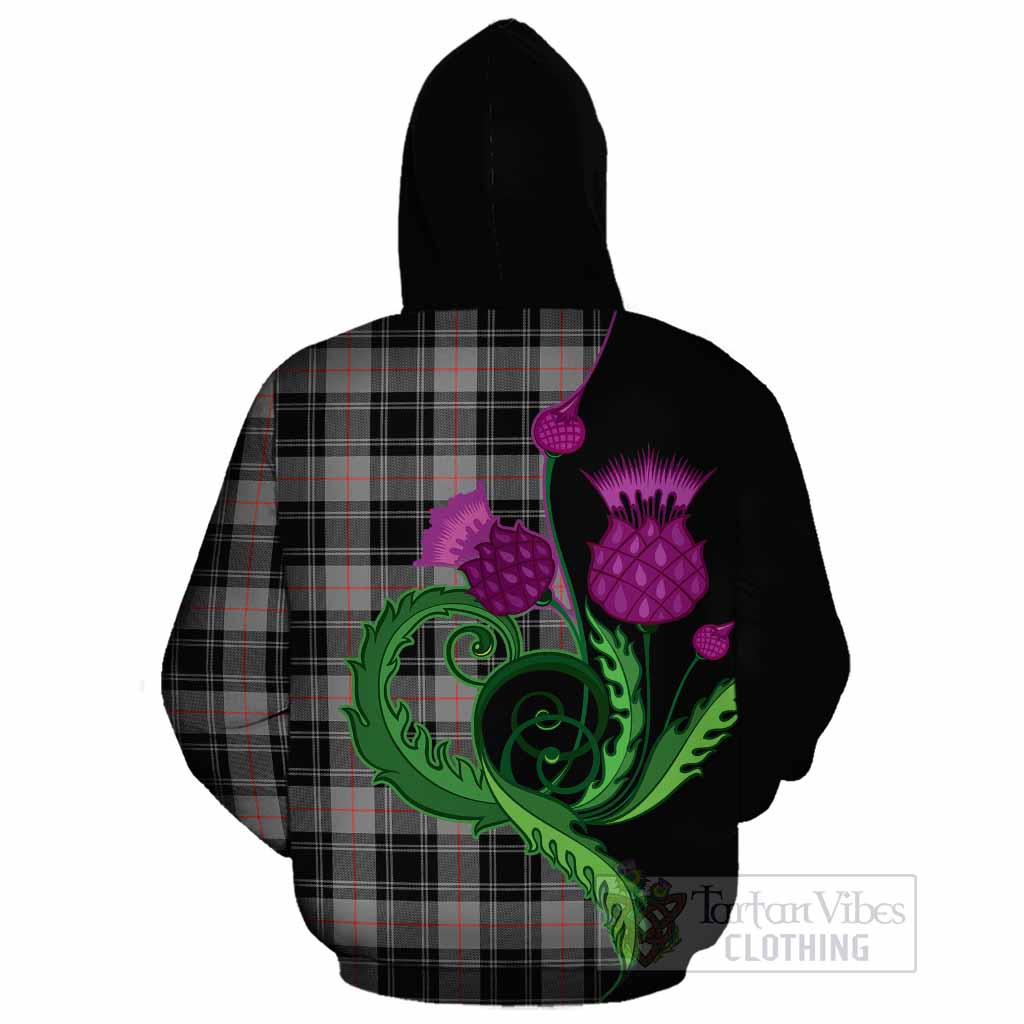 Moffat Tartan Cotton Hoodie Traditional Scottish Thistle