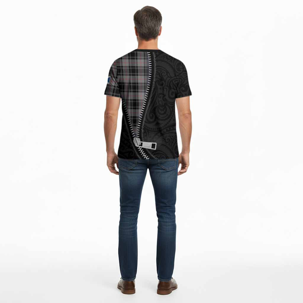 Moffat Tartan Cotton T-shirt New Zealand Pattern Unique Zipper Stylized