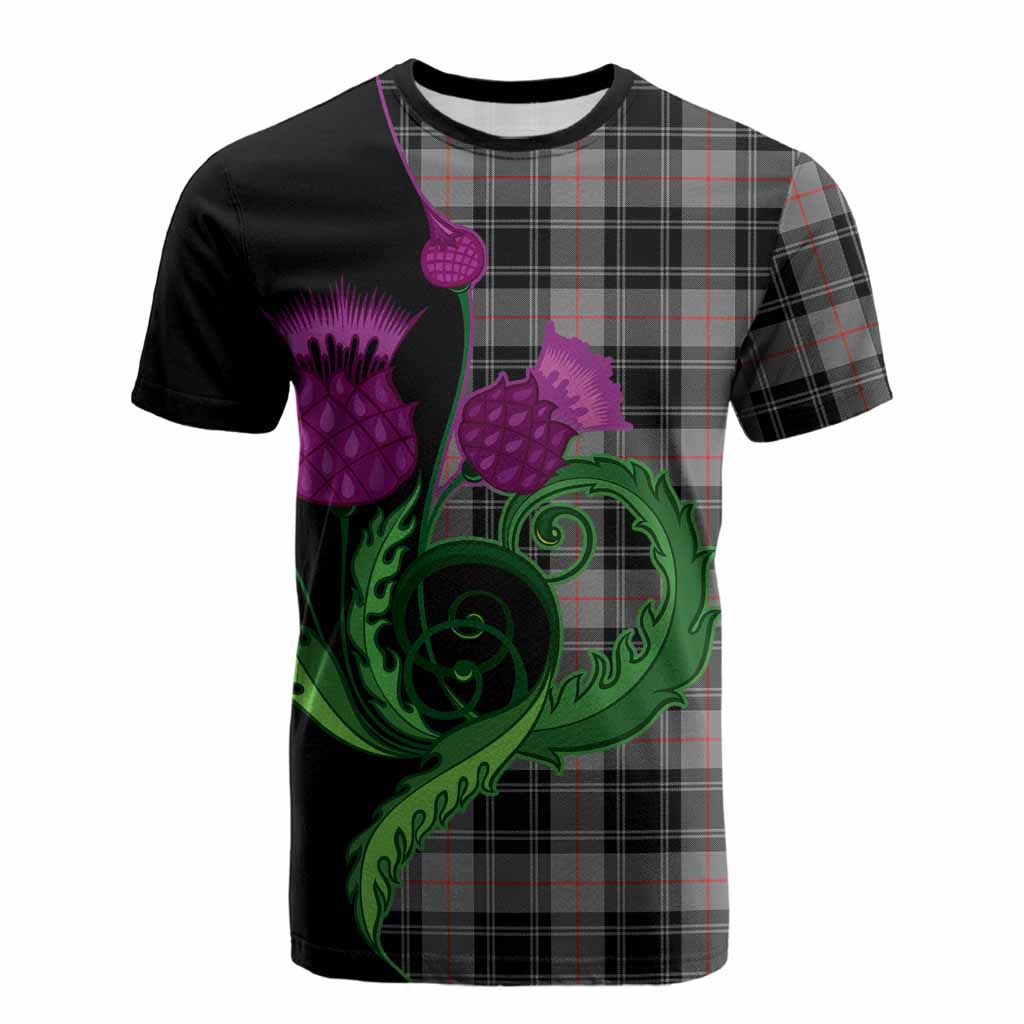 Moffat Tartan Cotton T-shirt Traditional Scottish Thistle