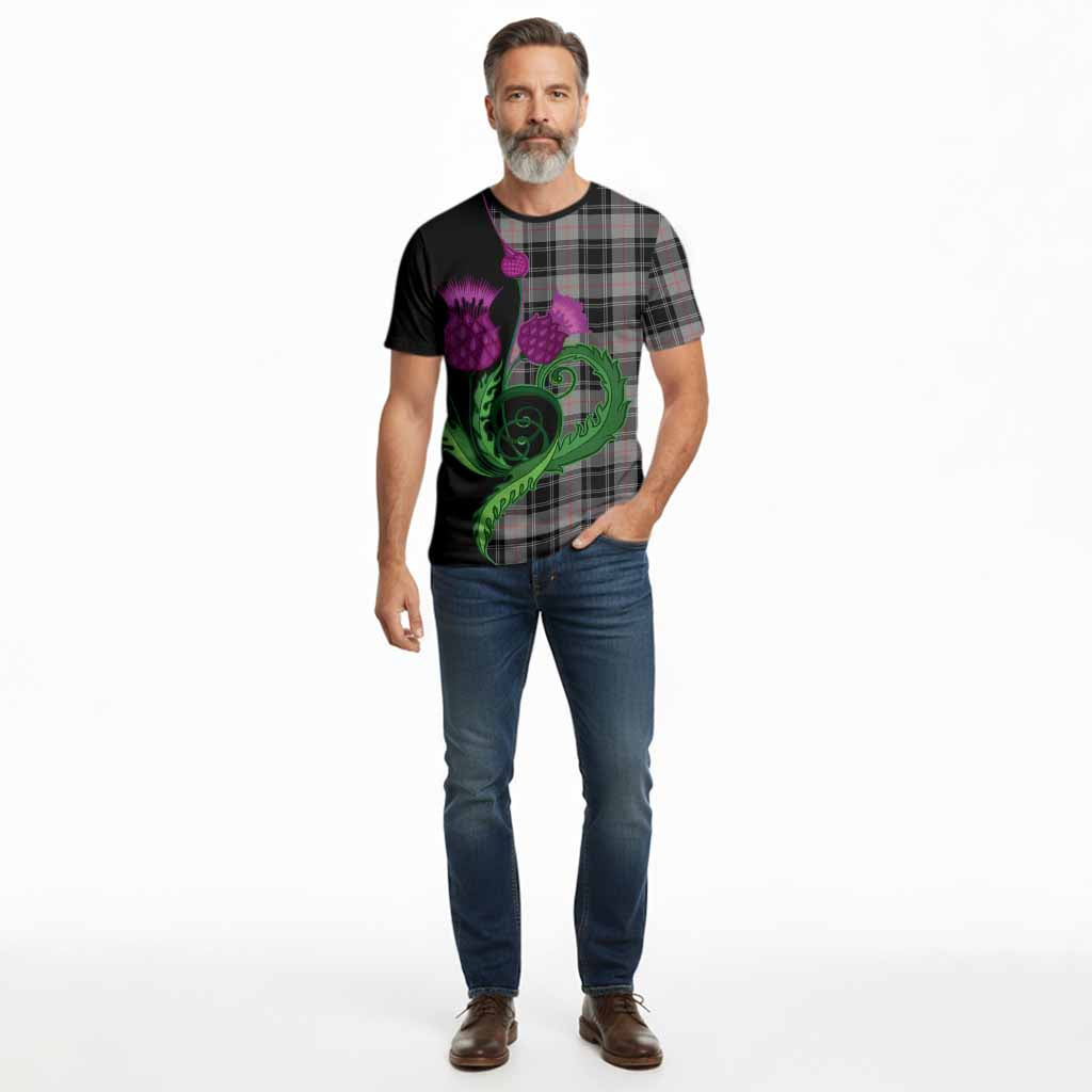 Moffat Tartan Cotton T-shirt Traditional Scottish Thistle