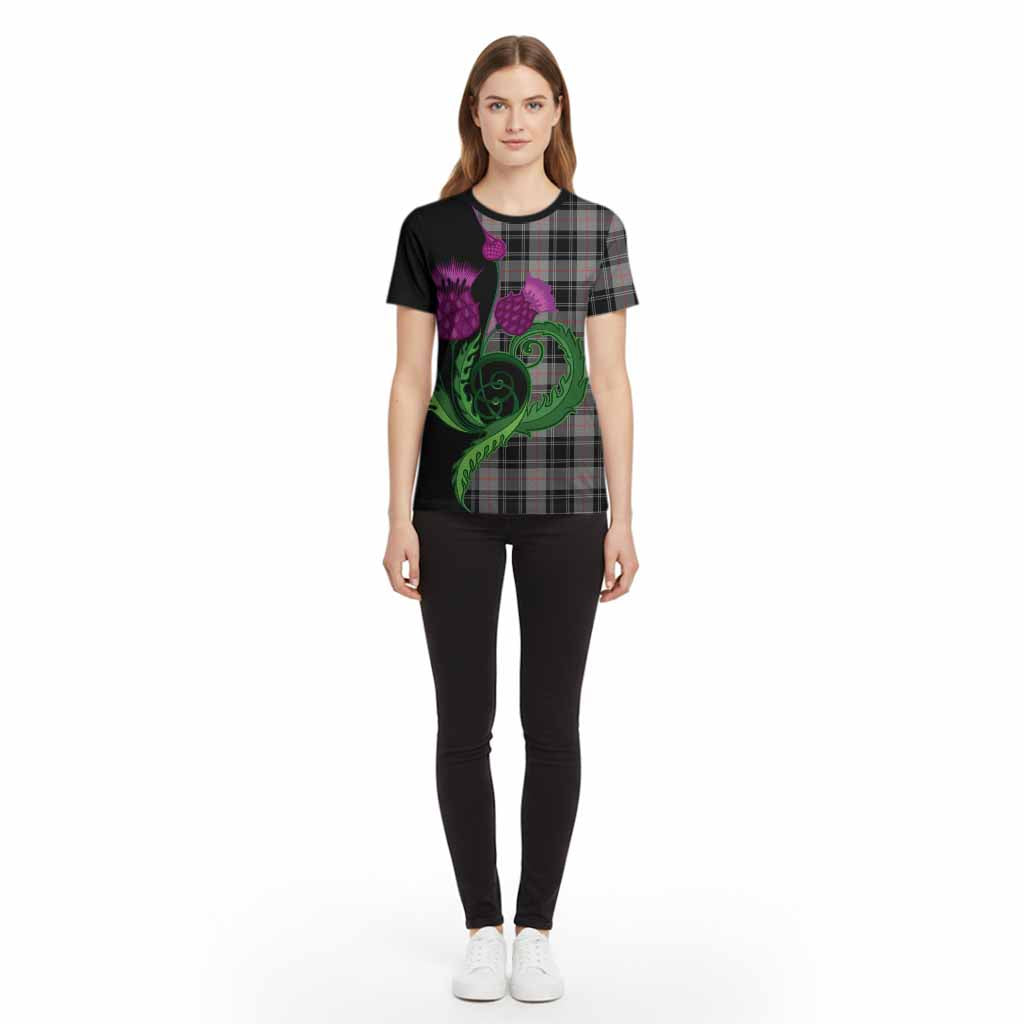 Moffat Tartan Cotton T-shirt Traditional Scottish Thistle