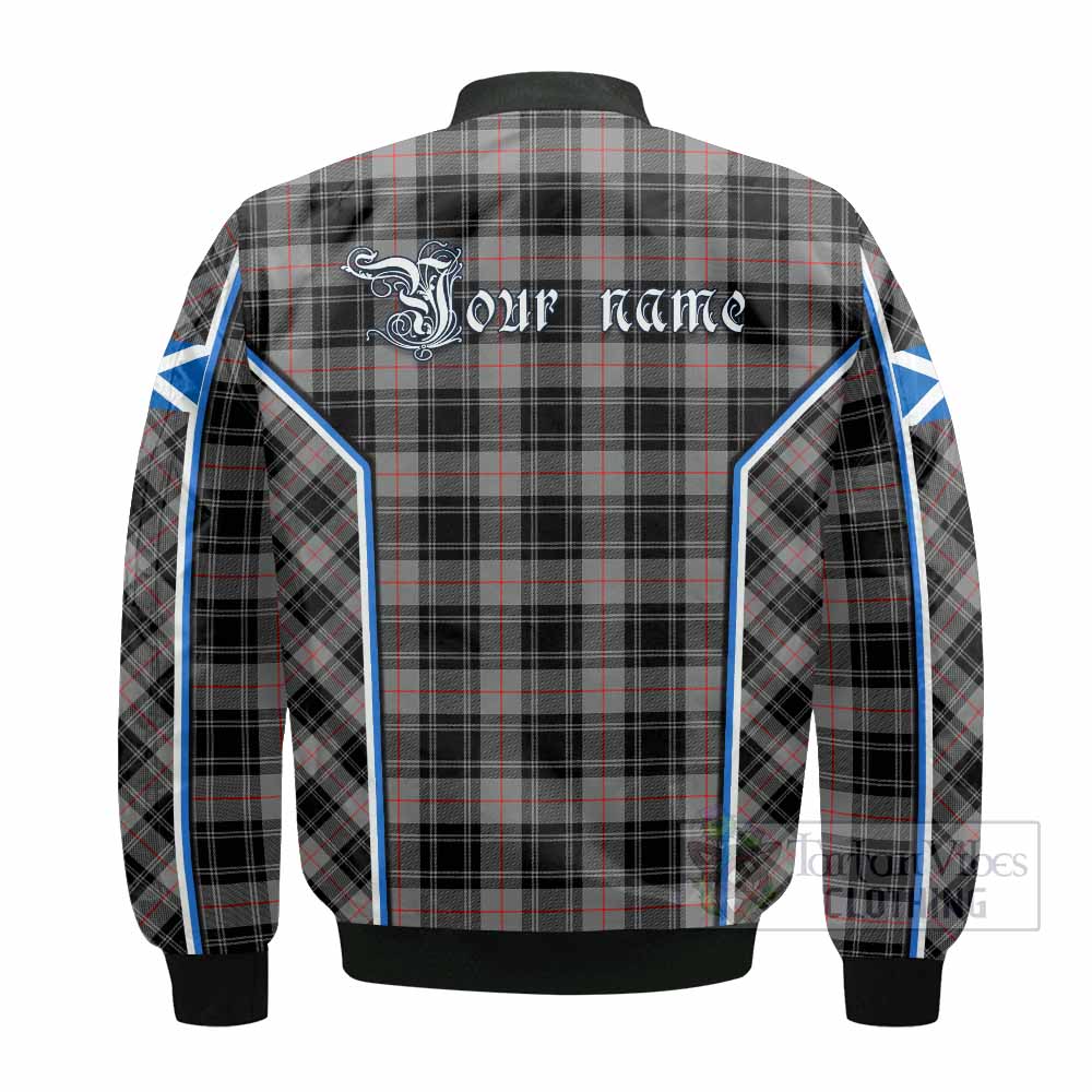 Moffat Tartan Crest Bomber Jacket Scotland Coat of Arm Flag Style - Tartan Vibes Clothing