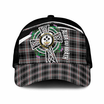 Moffat Tartan Crest Classic Cap Scottish Thistle Celtic Cross Alba Gu Brath