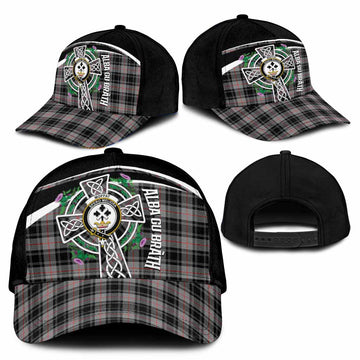 Moffat Tartan Crest Classic Cap Scottish Thistle Celtic Cross Alba Gu Brath