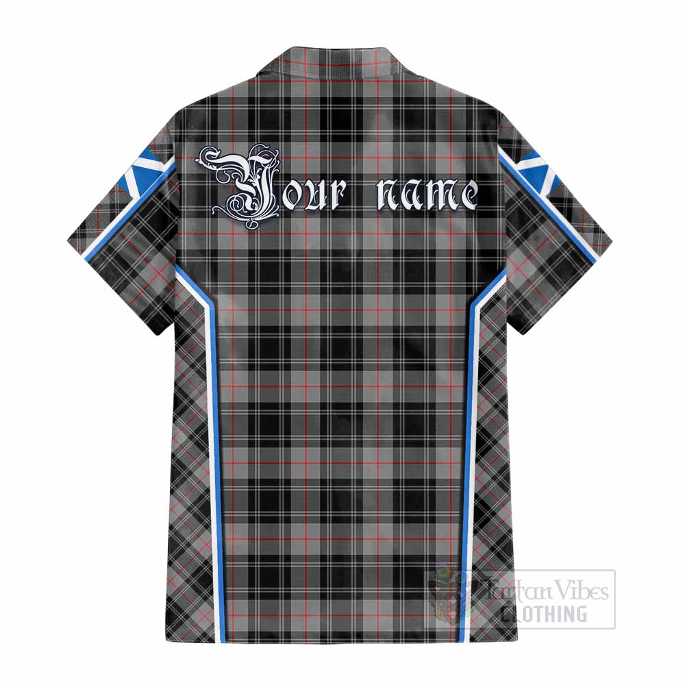 Moffat Tartan Crest Cotton Hawaiian Shirt Scotland Coat of Arm Flag Style - Tartan Vibes Clothing