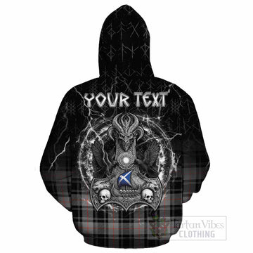Moffat Tartan Crest Cotton Hoodie Celtic Odin's Raven Legacy