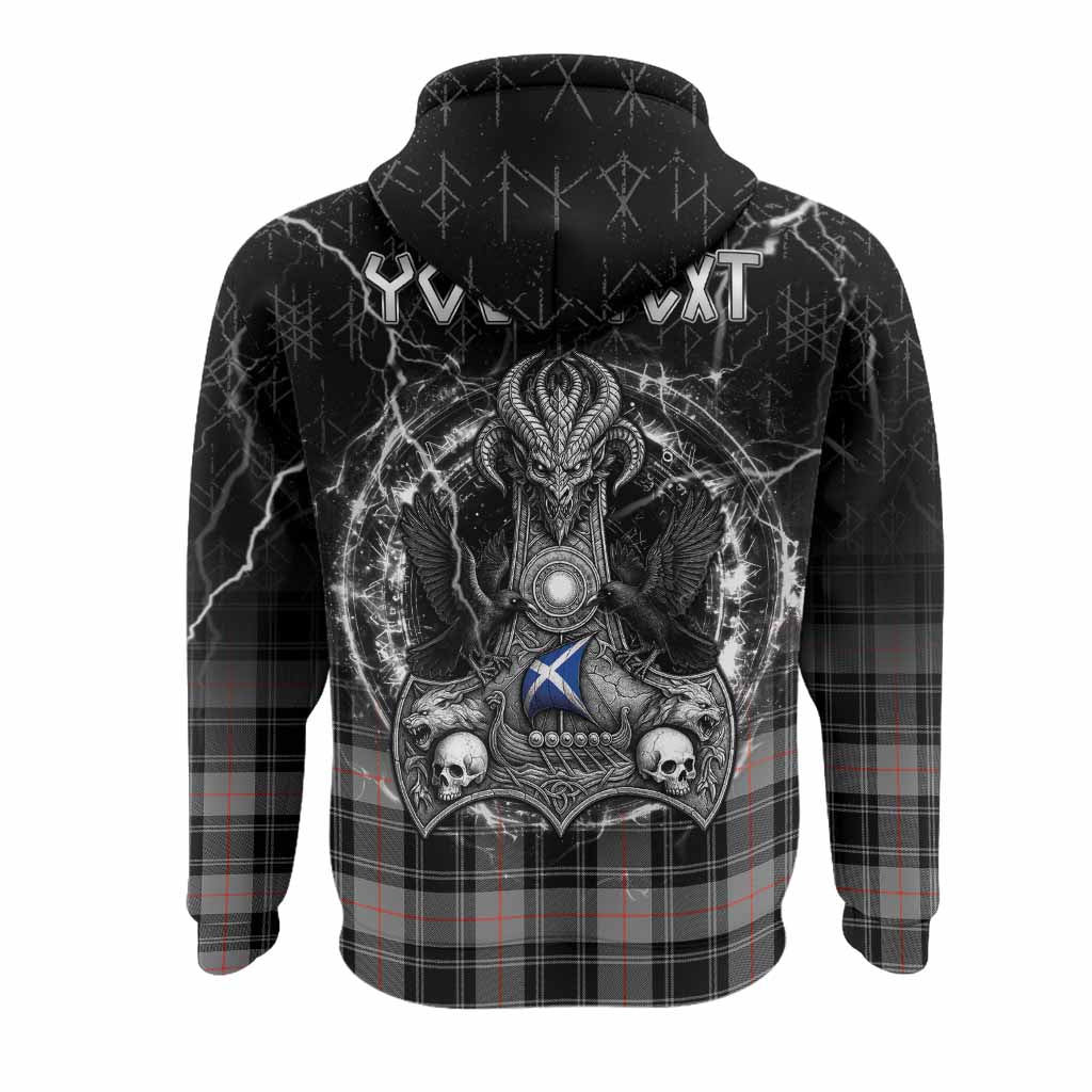 Moffat Tartan Crest Hoodie Celtic Odin's Raven Legacy