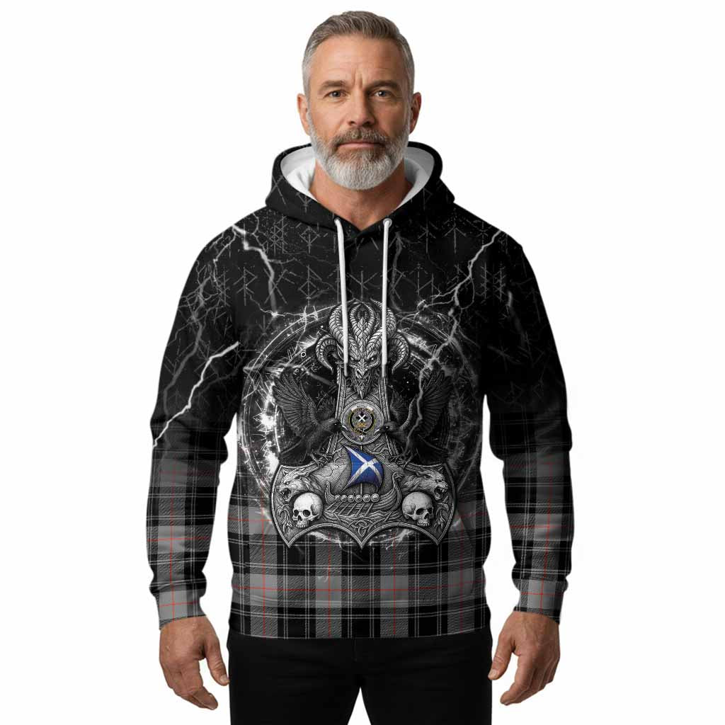 Moffat Tartan Crest Hoodie Celtic Odin's Raven Legacy