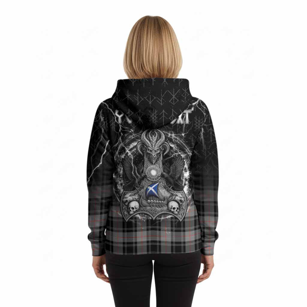 Moffat Tartan Crest Hoodie Celtic Odin's Raven Legacy