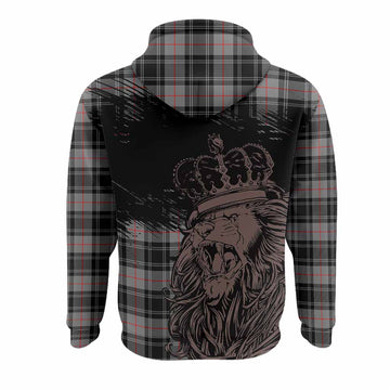 Moffat Tartan Crest Hoodie Crowned Lion Heritage Style