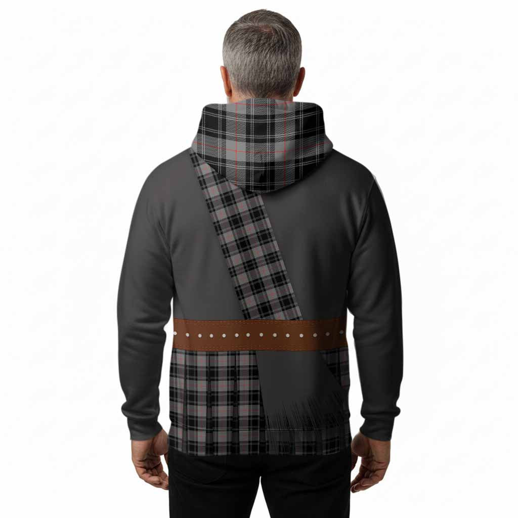 Moffat Tartan Crest Hoodie Kilt Costume Style
