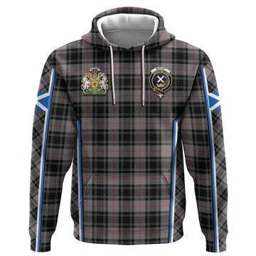 Moffat Tartan Crest Hoodie Scotland Coat of Arm Flag Style - Tartan Vibes Clothing