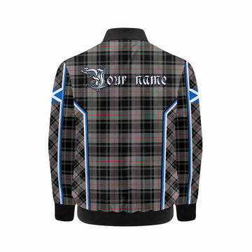 Moffat Tartan Crest Kid Bomber Jacket Scotland Coat of Arm Flag Style