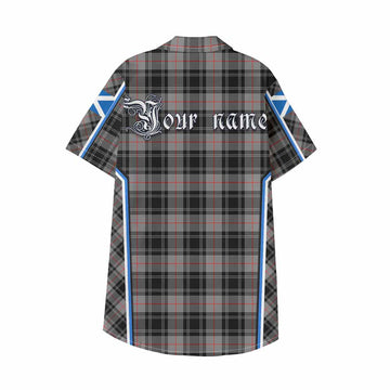 Moffat Tartan Crest Kid Hawaiian Shirt Scotland Coat of Arm Flag Style