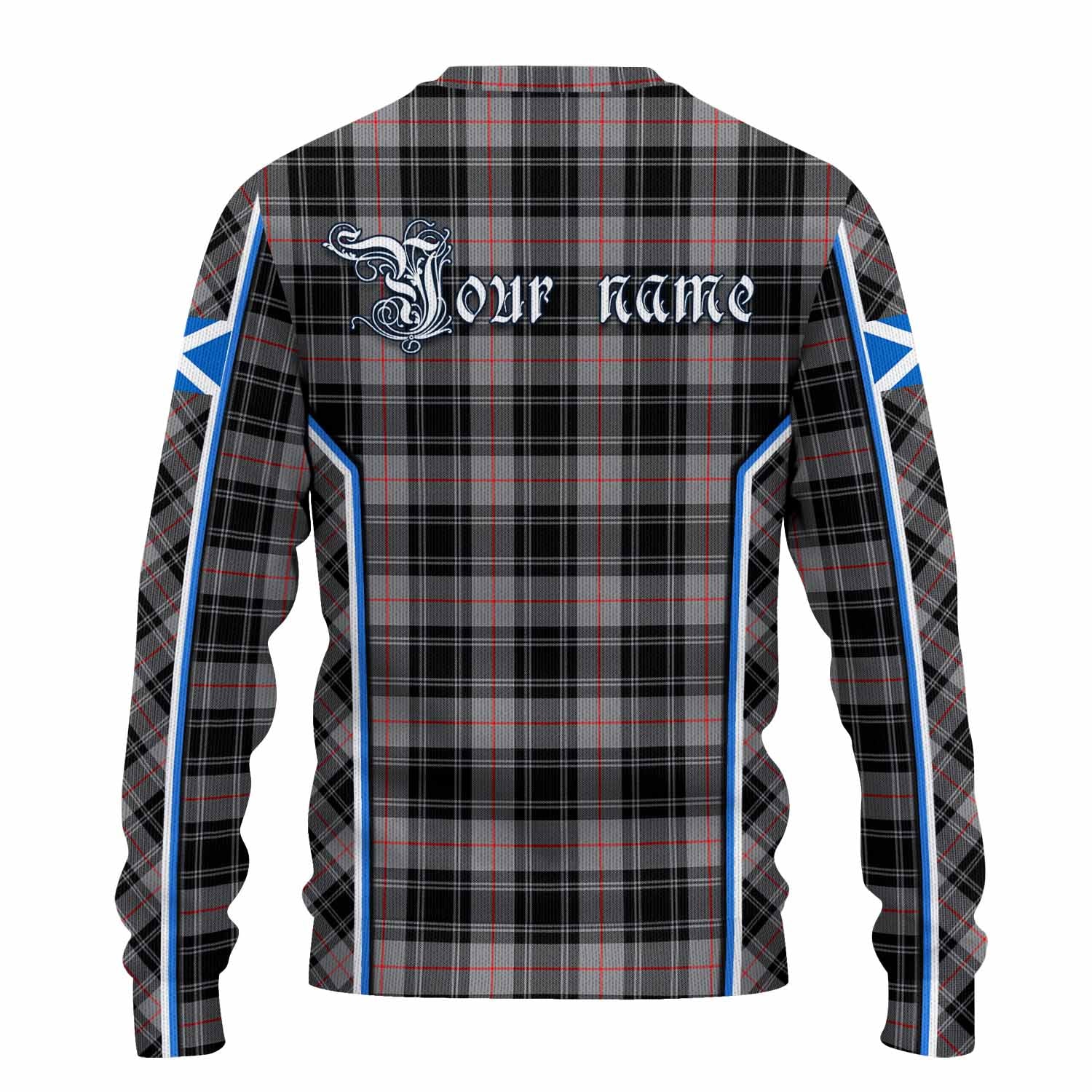 Moffat Tartan Crest Knitted Sweater Scotland Coat of Arm Flag Style - Tartan Vibes Clothing