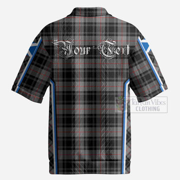 Moffat Tartan Crest Men’s Polo Sweater Top Scotland Coat of Arm Flag Style