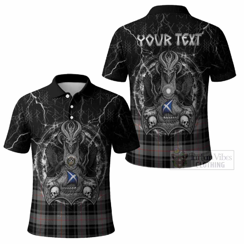 Moffat Tartan Crest Polo Shirt Celtic Odin's Raven Legacy