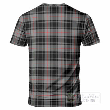 Moffat Tartan Crest T-Shirt Ferocious Lion Style