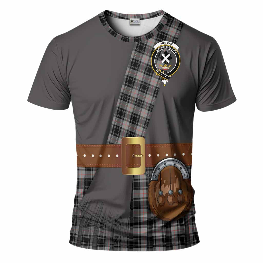 Moffat Tartan Crest T-Shirt Kilt Costume Style