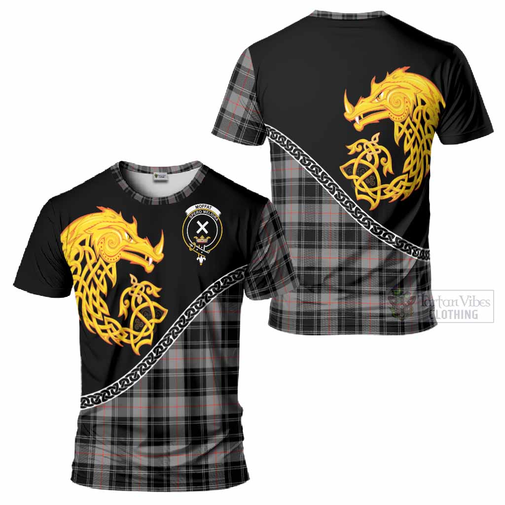 Moffat Tartan Crest T-Shirt Legendary Dragon Knot Half Style