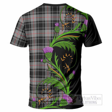Moffat Tartan Crest T-Shirt Scottish Thistle Pride Heritage Art
