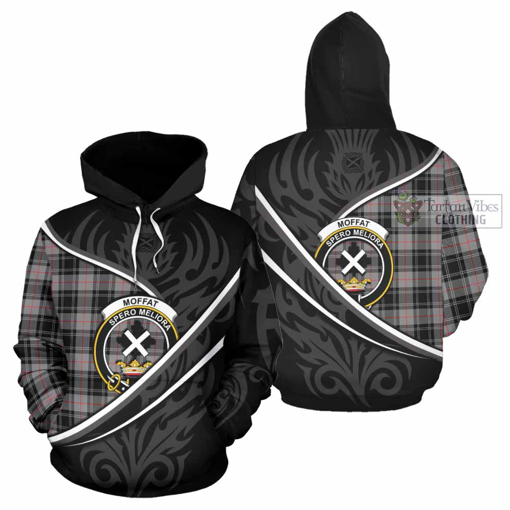 Moffat Tartan Family Crest Hoodie Celtic Scottish Thistle Floral - Tartan Vibes Clothing