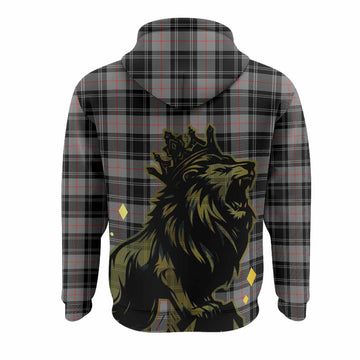 Moffat Tartan Family Crest Hoodie Crowned Lion Roaring
