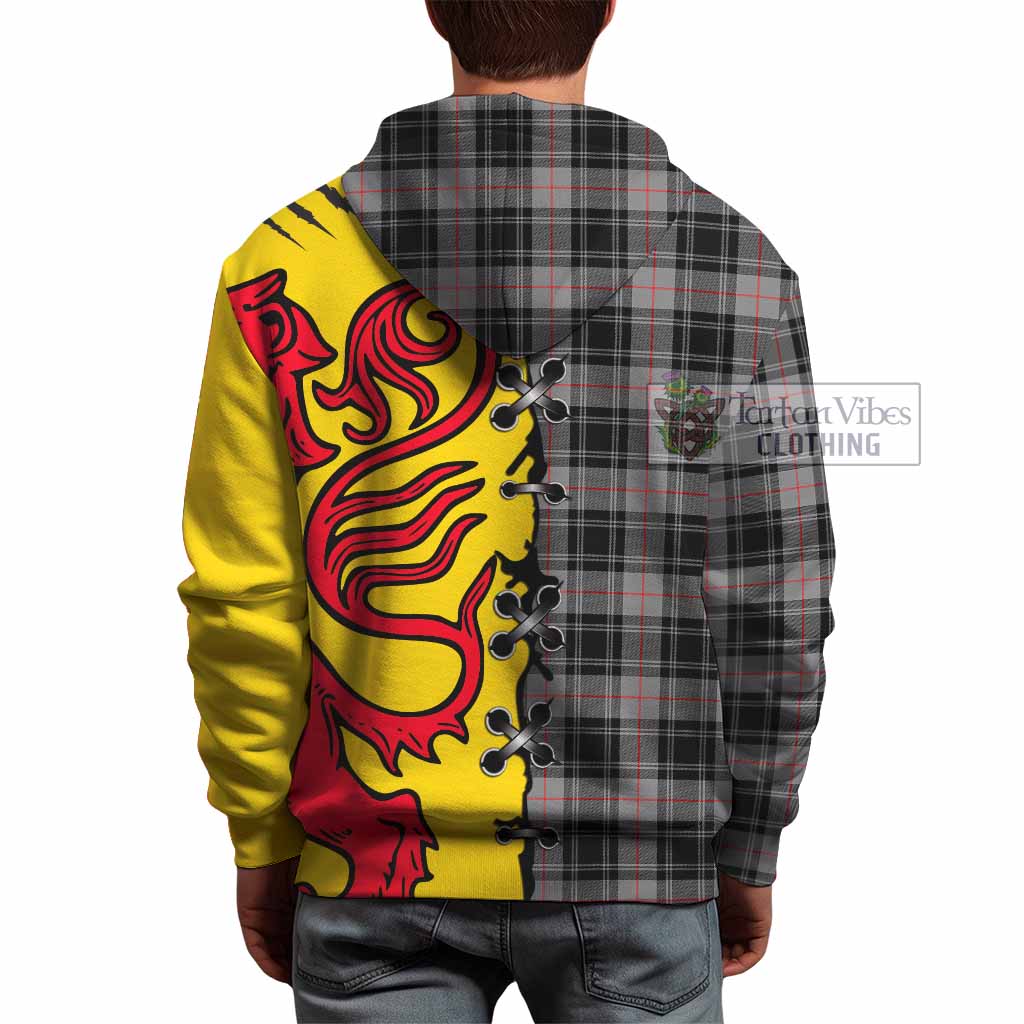 Moffat Tartan Family Crest Hoodie Lion Rampant Honor - Tartan Vibes Clothing